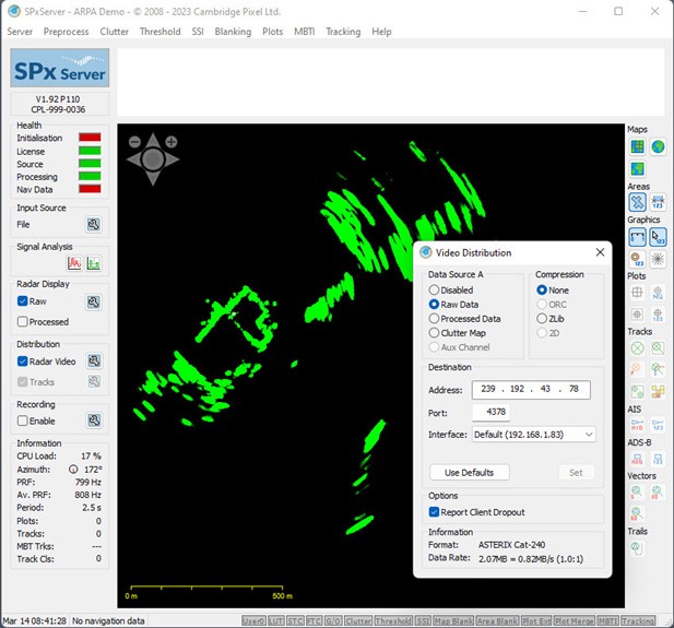 ASTERIX CAT-240 radar video