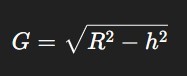 equation for ground range